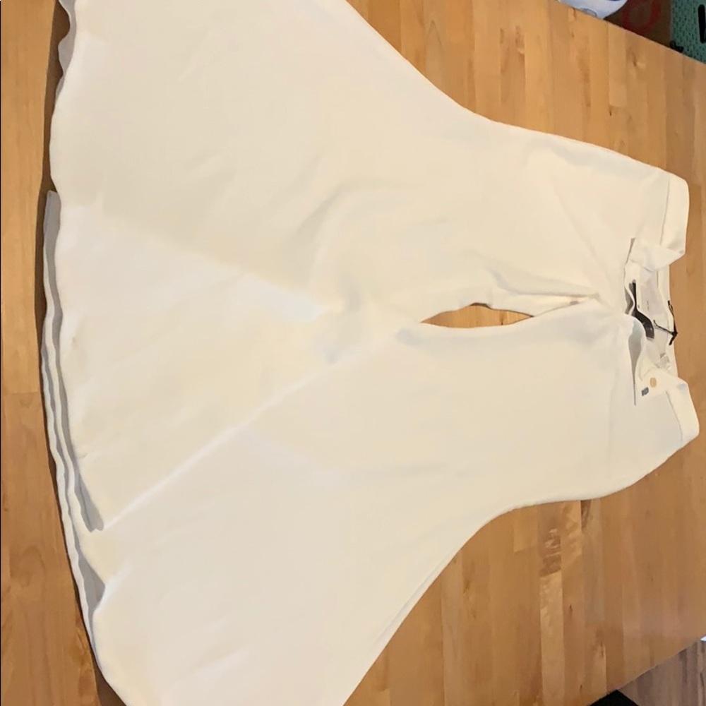 High waisted White WideLeg Pants!